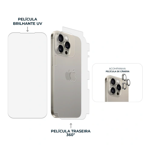 Combo Envelopamento Natural iPhone 15 Pro na internet