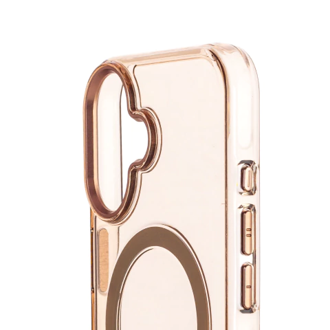 Case Acrílico Dourado iPhone 16 na internet