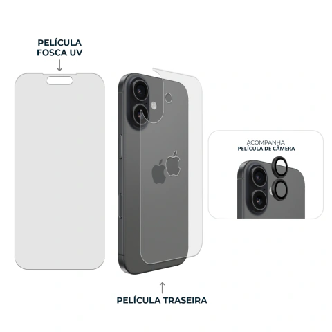 Combo Envelopamento Preto iPhone 17 - Phone Store Shop