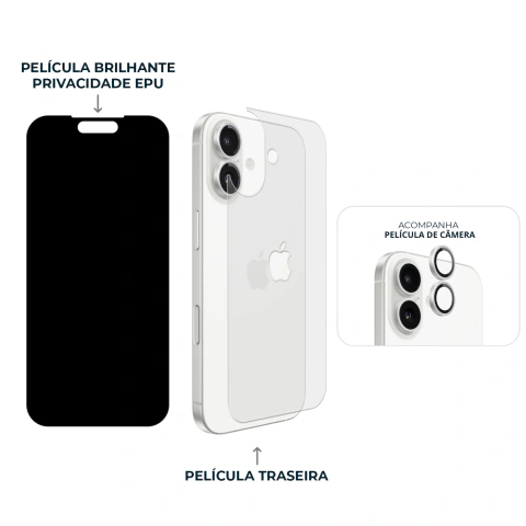 Imagem do Combo Envelopamento Branco iPhone 17