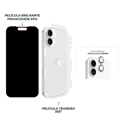 Combo Envelopamento Branco iPhone 17