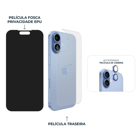 Combo Envelopamento Azul iPhone 17 - comprar online