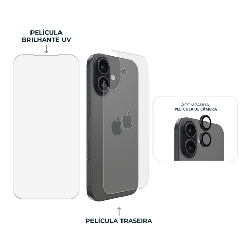 Combo Envelopamento Preto iPhone 17 - comprar online