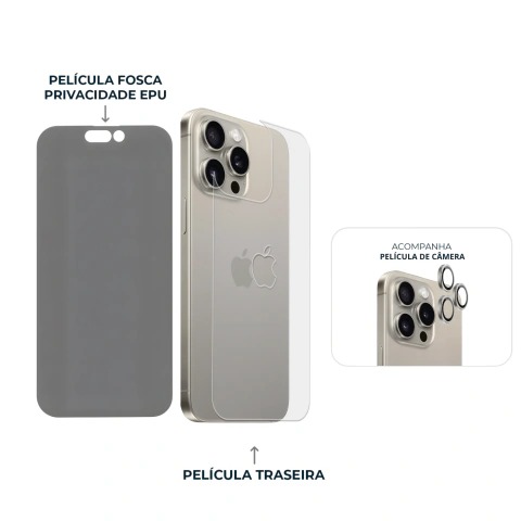 Combo Envelopamento Natural iPhone 15 Pro - comprar online