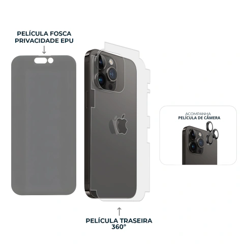 Combo Envelopamento Preto iPhone 14 Pro na internet