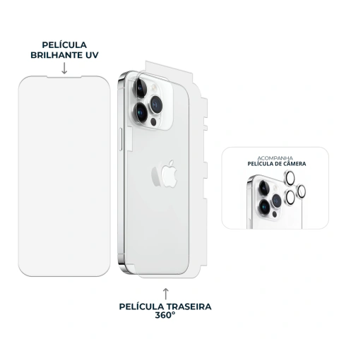 Combo Envelopamento Branco iPhone 14 Pro Max na internet