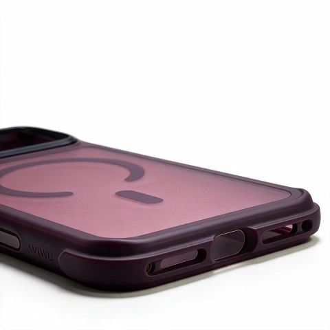 Imagem do Case AeroArmor Pro Dark Cherry iPhone 18 Pro e 17 Pro