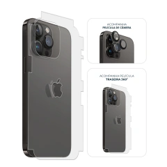 Kit Película de Câmera + Traseira 360° iPhone 14 Pro Max Preto