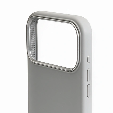 Case Skin Touch Cinza iPhone 17 Pro Max e 18 Pro Max - Phone Store Shop