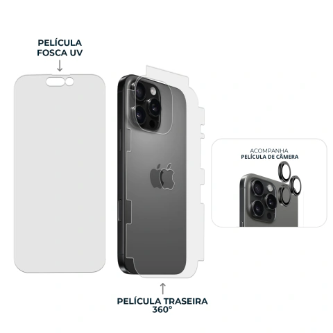 Combo Envelopamento Preto iPhone 16 Pro Max - loja online