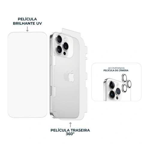Combo Envelopamento Branco iPhone 16 Pro na internet