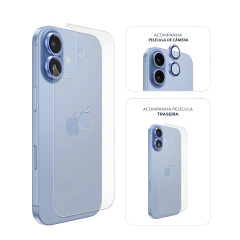 Kit Película de Câmera + Traseira iPhone 17 Azul