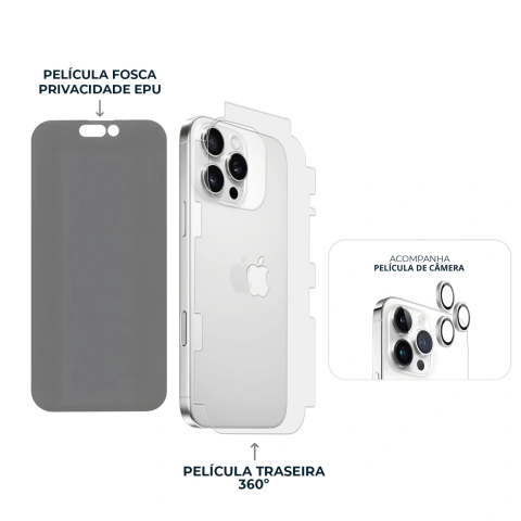 Combo Envelopamento Branco iPhone 16 Pro na internet