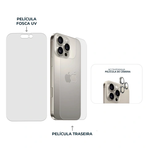 Combo Envelopamento Natural iPhone 16 Pro Max - Phone Store Shop