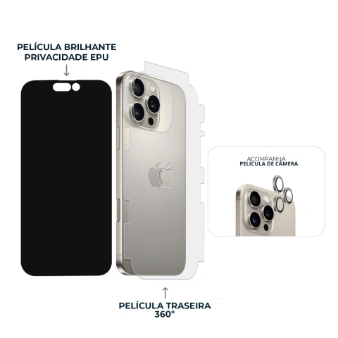 Combo Envelopamento Natural iPhone 16 Pro Max