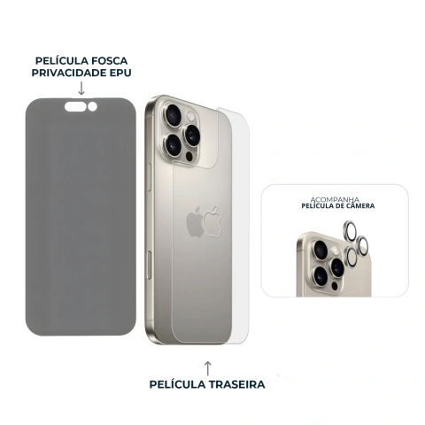 Combo Envelopamento Natural iPhone 16 Pro - comprar online