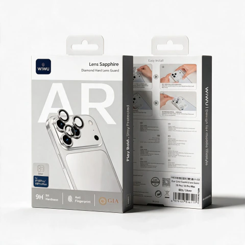 Caixa da película de câmera Lens Sapphire PVD LG-003 Prateado