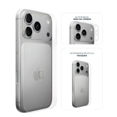 Kit Traseira + Área da Câmera iPhone 17 Pro Max