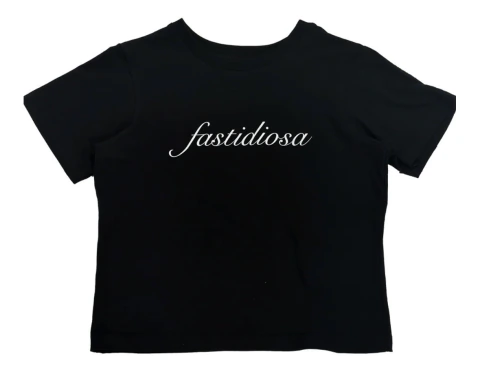 AMIS DU NET Black Baby Tee Fastidiosa