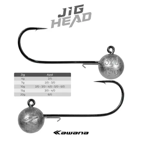 Jig Head Kawana com Anzol Reforçado