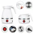 Pava Jarra Electrica Plegable Portatil Viaje Silicona 600ml Color Blanco