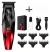 Maquina De Cortar Pelo Cortadora Profesional Clipper Metal Roja