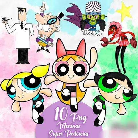 Meninas Superpoderosas - Kits Digitais