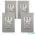 Kit 4 Tomadas de Parede 2 USB Duplo Bivolt 4x2 JWCOM Smart na internet