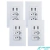 Kit 4 Tomadas de Parede 2 USB Duplo Bivolt 4x2 JWCOM Smart