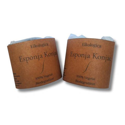 Esponja Natural Konjac para Limpeza Facial