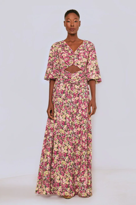 VESTIDO MIDI LIBERTY BLAKE - comprar online