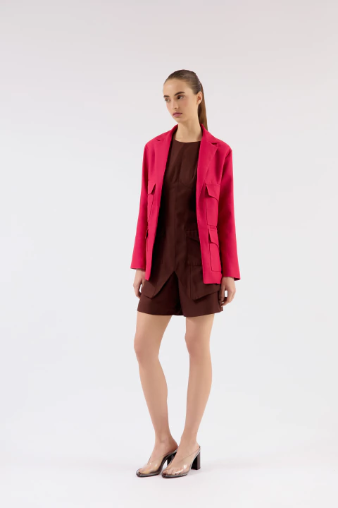 Imagem do BLAZER BOLSOS FRONTAIS MALVA