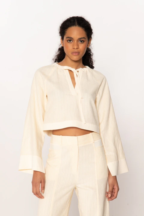 CROPPED MANGA LONGA VICKI