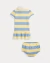 Vestido com calcinha Bebe Listrado amarelo - Polo Ralph Lauren na internet