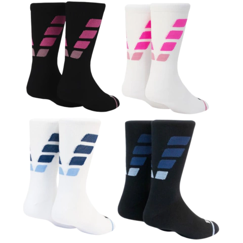 Kit 4 Pares Corrida Triathlon Bike Pedal Academia Anti-suor Anti-bolhas Cano Médio Asas - comprar online