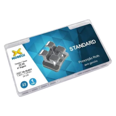 Kit de Bráquetes 01 Caso Prescrição Roth - Standard .022 - Can. 9° Ang. 10.10.911 - Morelli