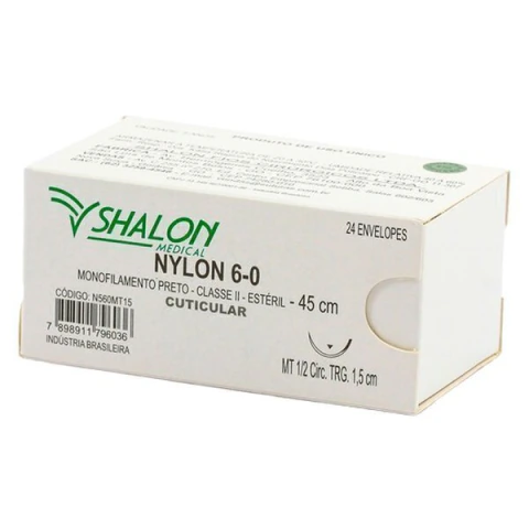 Fio de Sutura Nylon Caixa com 24 - Shalon na internet