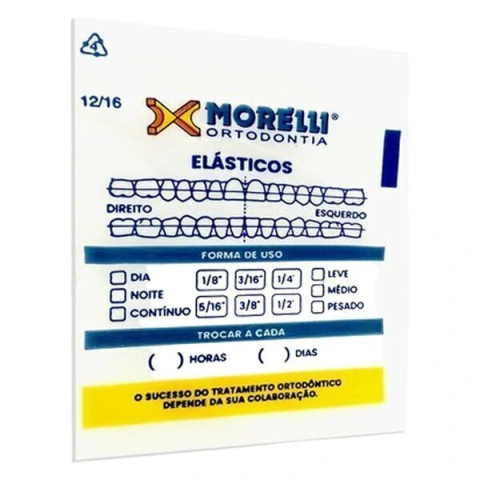 Embalagem Para Elásticos Ortodônticos Zip Bag Ref 80.05.001 - Morelli
