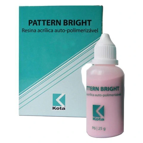 Resina Acrílica Autopolimerizável Pattern Bright Pó 25grs - Kota