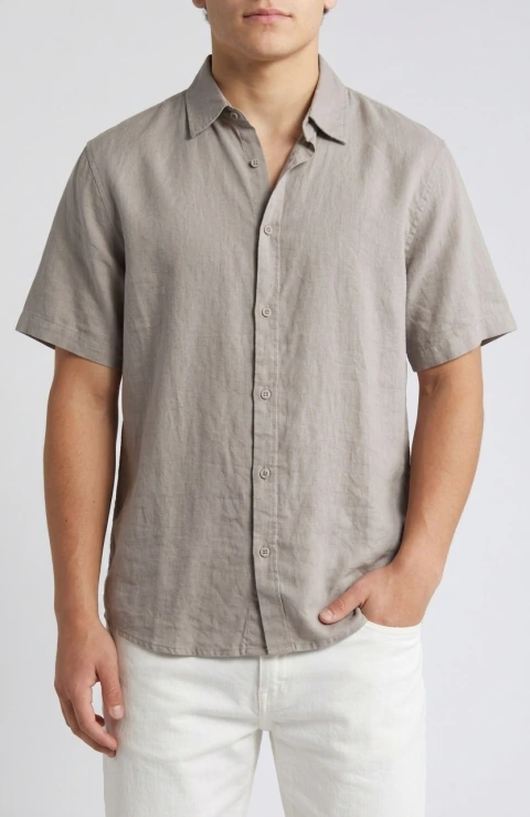 Camisa Pacific Cuello Italiano Pardo- Faster Waves