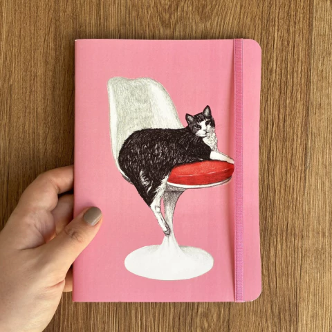 Libreta mediana (A5) - Hopper en silla tullip - Hojas lisas