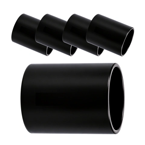 Luva De Ligação Conduite Eletroduto 3/4 Encaixe Kit 5 Peças - Preto