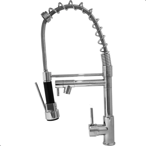 Torneira Para Cozinha Gourmet Monocomando Cromada - Duas Saídas