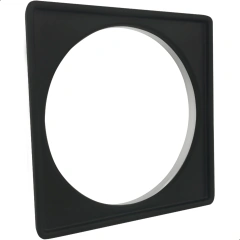 Porta Grelha Preto 15x15 cm Aço Inox 304 Para Ralo Quadrado