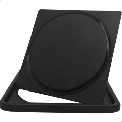 Kit Porta Grelha Preto Inox E Ralo Click 10x10cm Quadrado Inox