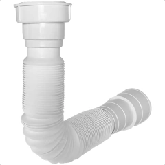 Sifão de Plástico Flexível Branco