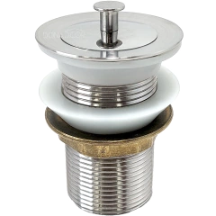 Válvula Tanque 1 1/4" Inox Para Pia de Banheiro
