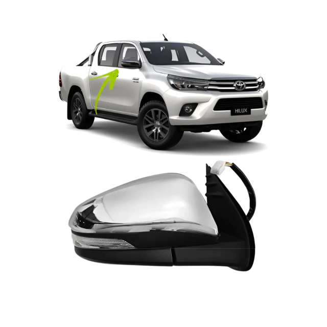 CAPA RETROVISOR HILUX 16/23/SW-4 CROM LD