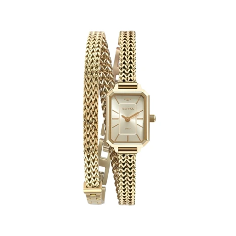 Relógio Technos Feminino Analógico Duas Voltas Dourado 5Y20IV/1X