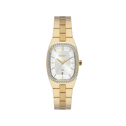 Relógio Orient Masculino Retangular Dourado LGSS1020S1KX